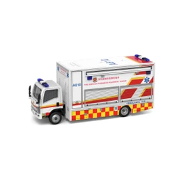 Tiny City 1/76 Isuzu No.73 N Series Hong Kong Fire Department Emergency Medical Vehicle (PET) (with mesh window shields) (A810)