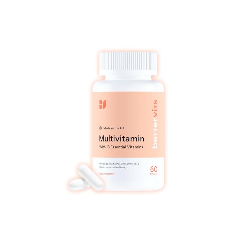 Bettervits Multivitamin Tablets for Women & Men, 13 Vitamins |