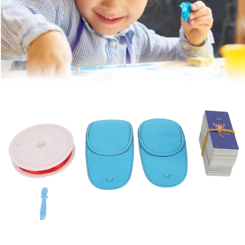 50pcs Amblyopia Training Card Waterproof 0.7mm Hole 4 Holes Strabismus