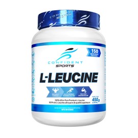 CONFIDENT SPORTS – 100% Ultra-Pure Premium - L-LEUCINE – 450 Gram – 150 Servings – 150 Day Supply