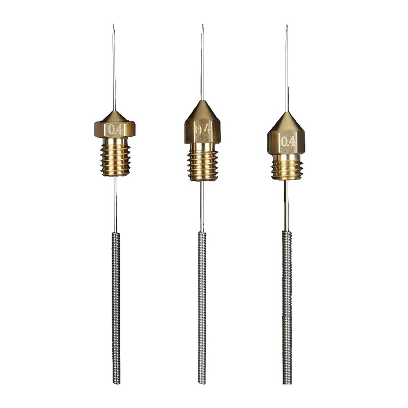 Stainless Steel 3D Printer Nozzle Cleaning Needles Kit, 0.2mm, 0.3mm,