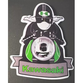 Kawasaki Sticker. *Glossy*Finish Size: 3”X 2.5”Free Ship/Tracking Self Adhesive