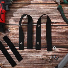 Oudain 6 Sets Anti Tip Furniture Straps Furniture Anchors Furniture Wall Anchor Straps for Pet Proofing 500 Pound Nylon Strap Furniture Anchor for Home Dresser, Shelves, Bookcase, TV