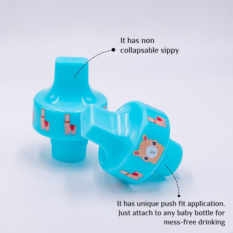 Refresh-a-Baby Universal Bottle Top Spout Adapter – 2 Pc Pack,