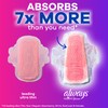 Always Radiant Feminine Pads for Women, Flexfoam Pads with Wings,
