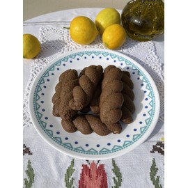 Dairy-free Carob Hand Made Traditional Greek Olive Oil Cookies