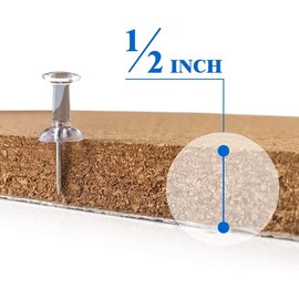 Corksidol Cork Tiles 12"x12" - 1/2" Thick -Bulletin Board-Cork Board- Ultra Strong Self Adhesive Backing for Floor/Wall/DIY-10 Pack