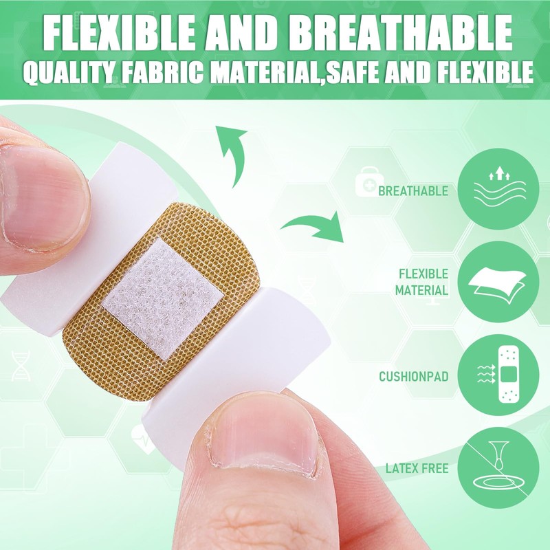 Funtery 200 Pcs Spot Adhesive Bandages 1.2 Inch Flexible Round