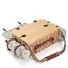 Multifunctional Wicker Picnic Basket Set for 2 with Blanket and