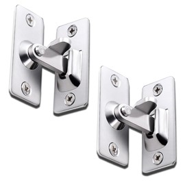 YFFSFDC 90 Degree Door Hasp Lock, 90 Degree Right Angle Door Lock, Stainless Steel, Door Lock, Bolt Lock, Set of 2, 90 Degree, Auxiliary Key, Bolt Latch, Sliding Door Lock, Bathroom Lock, Anti-theft Security Door Lock, Anti-theft Security Door Lock, Anti-intrusion