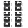 10PCS Latch Strike Plate, Door Strike Plate, Strike Plates for