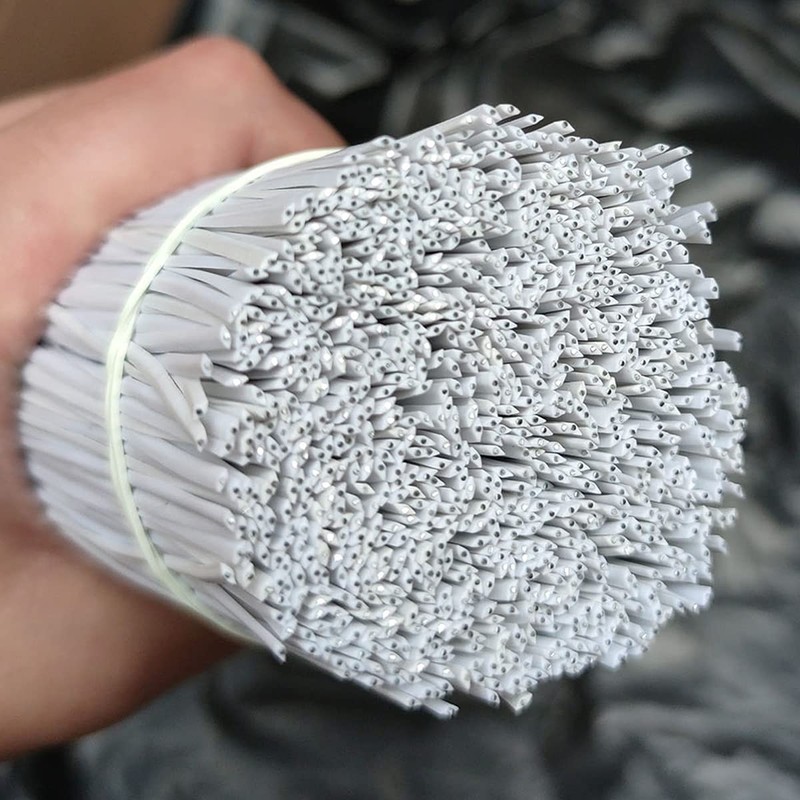 HHTHH 1000 pcs 10 inch White Cable Twist Ties Plastic