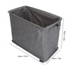 Rolling Slim Laundry Basket On Wheels with Carry Handle Collapsible