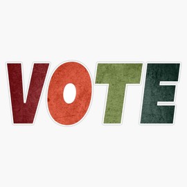 Vote Retro Voting Rights Suffrage Equality Election Sticker Bumper Sticker Vinyl Decal 5"