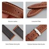 BISONSTRAP Leather Watch Straps, Quick Release Replacement Band for Men