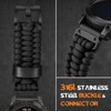 Bandletic Compatible with Garmin Instinct Watch Bands, Survival Paracord Woven