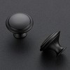 Ravinte 60 Pack Matte Black Kitchen Cabinet Knobs 1-1/4 Inch