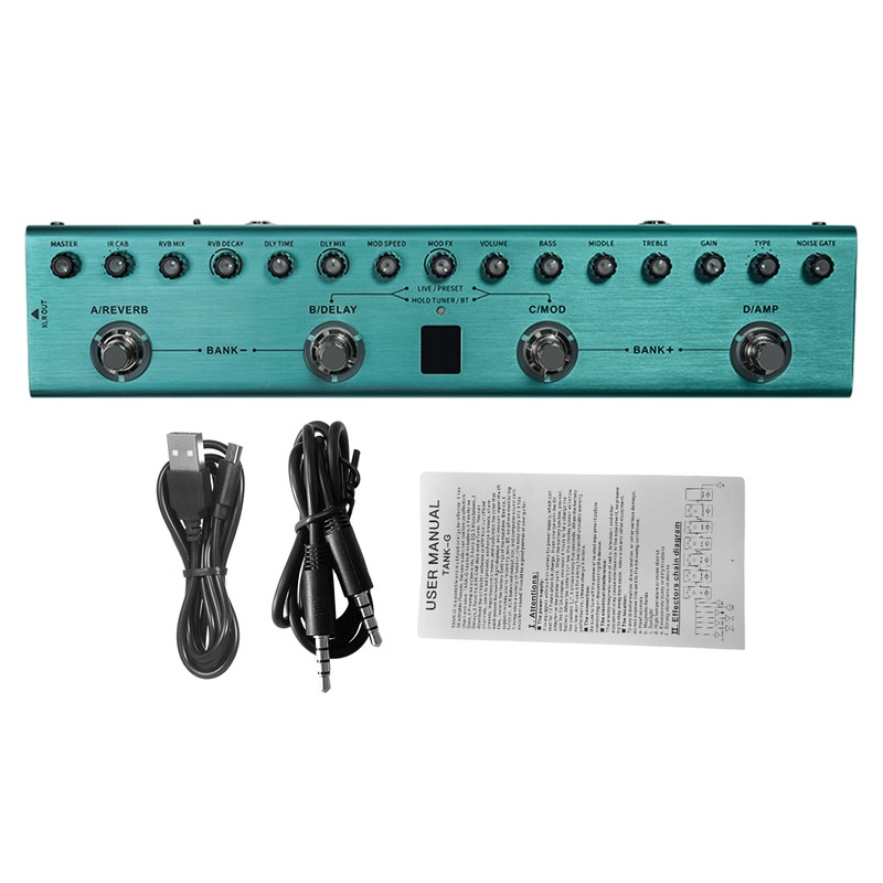 Guitar Multi Effects Pedal 3 Band Equalizers XLR Balanced Output