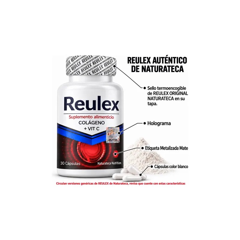 Reulex Frascos Colageno Msm Vitaminas Mas