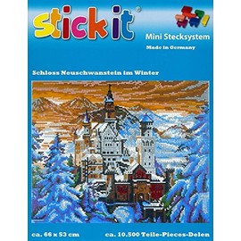 Mini Plug-in System Neuschwanstein Castle in winter Approx. 10,000 Pieces No. 41209