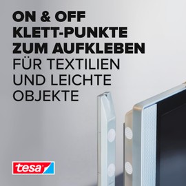 tesa tesa On & Off Klettpunkte, wei?, ?16 mm, 8 Stck