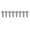100Pcs Button Head Socket Caps Screws M4 Galvanized Steel for
