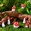 GlikCeil 49 Pcs 0.75 to 1.38 Inch Mini Resin Mushroom