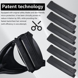 WELURE Fit for D-ryglide Replacement Cartridges - 6-Pack Fit for baKblade 2.0 Series - Ergonomic Cleaning Brush Included