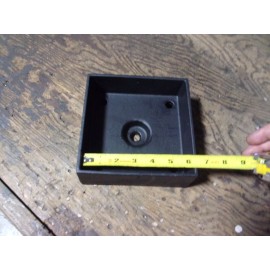 Ben Douglas Foundry (.com) ROUGH CUT Post Base Anchored 6x6 Heavy Cast Aluminum BLACK