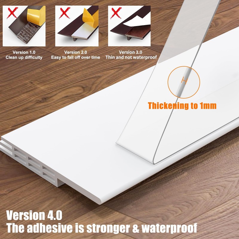 GroTheory 2 Pack Door Draft Stopper, Under Door Draft Blocker,