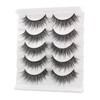 3D False Eyelashes Natural Look Artificial Eyelashes 5 Pairs Wispy