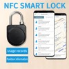 Battery-Free NFC Padlock, Smart Keyless Mobile App Unlocking Padlock, Waterproof