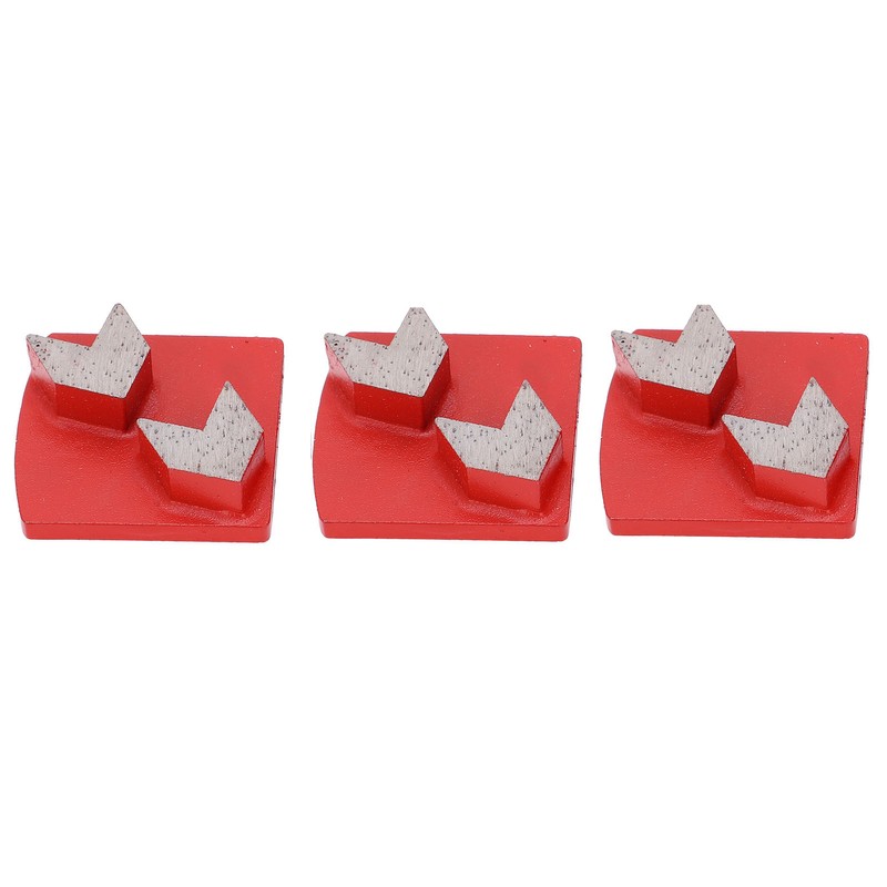 3Pcs Diamond Grinding Shoes Dovetail Concrete Aggreesive Cutting 2 Arrow