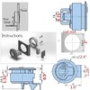 2PCS Boat Latch Flush Pull Slam Latch for Marine Boat