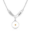 Oneress Inspirational Mustard Seed Faith Necklace, Platinum Plated Cubic Zirconia