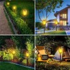 4-Pack Solar Lights Outdoor With Flickering Dancing Flame - Waterproof