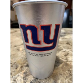 Coors Light  New-Coors Light / NY Giants Alum Cup 22 Oz Set Of 2 Turns Blue When Filled
