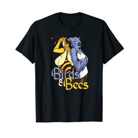 Birds & Bees Character Illustration Cartoon Images T-Shirt