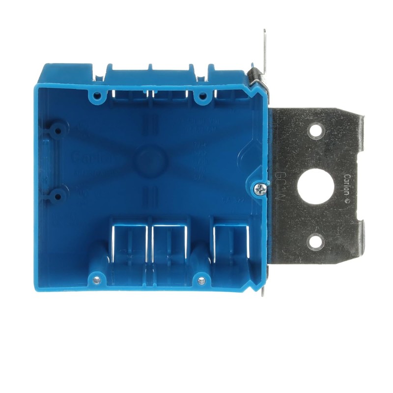 Carlon B234ADJ Outlet Box, New Work, 2 Gang, 3-5/8-Inch Length