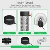 VIVOSUN 6 Inch Grow Tent Vent Cover 2 Pcs, Duct