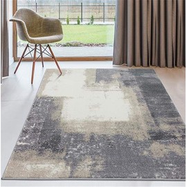 Luxe Weavers Abstract Gray 8x10 Area Rug