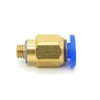 Pxyelec 4 mm to M5 Pneumatic Connectors Male Straight Quick