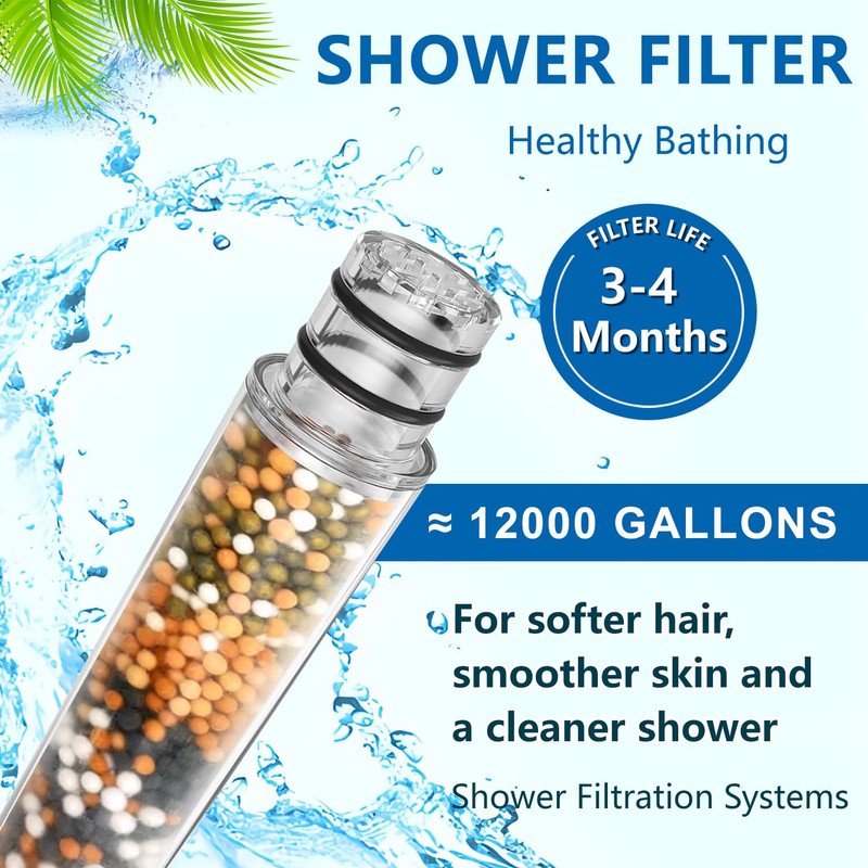 Replacement Handheld Shower Filter Compatible with SR SUN RISE Shower