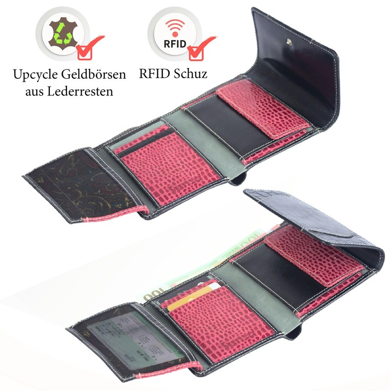 Sunsa Purses 81696 Women's Wallet Leather Wallet with RFID Protection