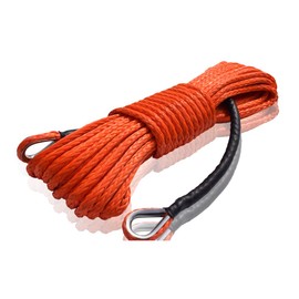 Winch Rope Extention,Synthetic Rope,Rope Extention for Off-road ATV UTV,Winch Cable (3/8"×84ft, Orange)