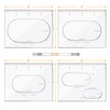 Monliful Pack of 4 Oval Inlay Template Set Router Templates