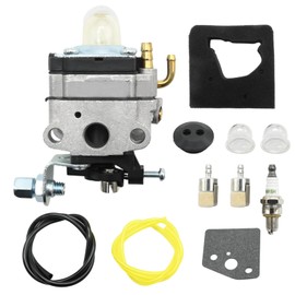 Hoypeyfiy 16100-ZM5-803 Carburettor Air Filter Kit with Fuel Filter Spark Plug, Replacement for Honda GX22 GX31 FG100 4-Stroke Engines HHE31C HHT31S UMK422 UMK422K1 UMK431 Trimmer Brush Cutter