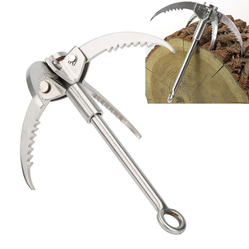 Stainless Steel Grappling Hook 4 Claws Rock Climbing Folding Hook