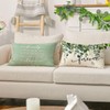 AVOIN colorlife Home Sweet Home Eucalyptus Leaves Throw Pillow Covers,