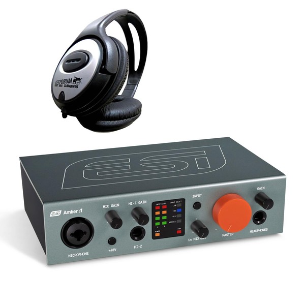 ESI Amber i1 2x2 Channel USB-C Audio Interface + Keepdrum